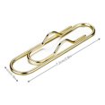 thumbnail image 3 of JilgTeok 3 Packs 10pcs Metal Pen Clips Set Rust-Resistant Paper Clips for Office School DIY, Smooth Pen Holder for Bookmarks Photo Albums Business Cards Envelopes, 3 of 4