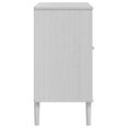 thumbnail image 5 of vidaXL Sideboard SENJA Rattan Look White 80x40x80 cm Solid Wood Pine, 5 of 5