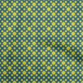 thumbnail image 1 of oneOone Rayon Teal Blue Fabric Asian Block Floral Sewing Material Print Fabric By The Yard 56 Inch Wide, 1 of 4