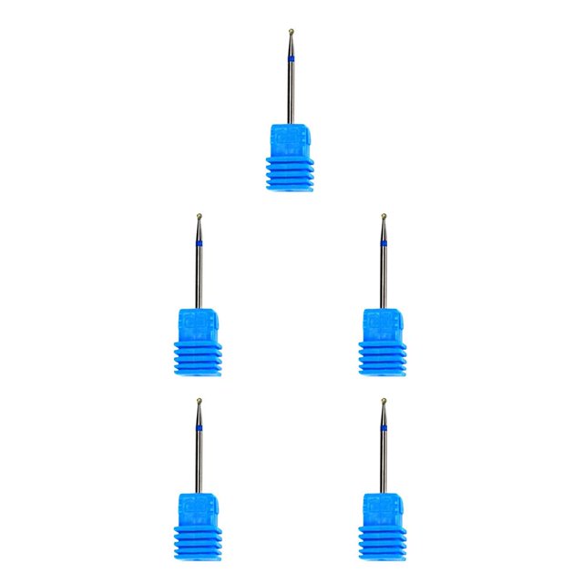 QualitChoice Ceramic Nail Grinding Drill Bit Gel Removal Manicure Polishing Tool No.01 5Set