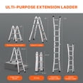 thumbnail image 4 of VEVOR Telescoping Ladder A Frame 9.5 FT Extension Multi-Function, 4 of 9