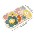 thumbnail image 2 of 40x60cm - Bath Rug Quick Drying Foot Wipe Mat Thick Absorbent Non- Floral Bathroom Carpet Machine Washable Soft Decorative Floor Mat for Home and Entryway, 2 of 4