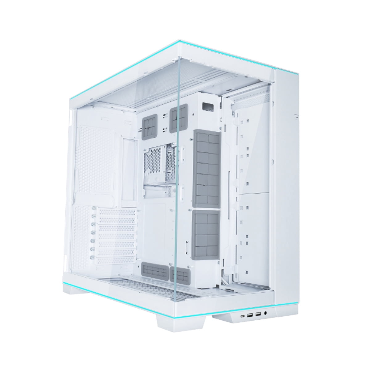 Lian-Li Lian-Li Case O11DERGBW Full Tower TG 2x3.5"HDD or 2.5" SSD White Retail