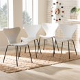 thumbnail image 4 of Baxton Studio Jaden Modern & Contemporary Dining Chair, White (Set of 4), 4 of 7