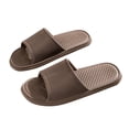 thumbnail image 1 of Mens and Womens Home Slippers Simplicity Solid Color Quick Drying Soft Sole Comfortable Non-Slip Indoor and Outdoor EVA Slippers Coffee, 1 of 1