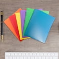 thumbnail image 4 of ZTTD Plastic Folders with Pockets, Pack of 1, Poly Two Pocket Folder, Heavy Duty 2 Pocket File Folders A5 Size, 2-Pocket Folders for Home and Office (Style5-Blue), 4 of 4