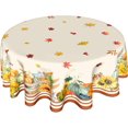 thumbnail image 1 of Nappe Citrouille d'Automne Ronde 60 Pouces Action de Grâce Feuille d'Automne Nappe Lavable Tournesol Feuilles d'Érable Récolte Housse de Table Décorative pour Maison Cuisine Salle à Manger Intérieur Extérieur Fête Pique-Nique, 1 of 6