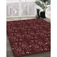 thumbnail image 3 of Ahgly Company Tapis d'Intérieur Rectangulaire Transitionnel Rouge Brique Feu Lavable à la Machine, 2 Pieds x 3 Pieds, 3 of 7