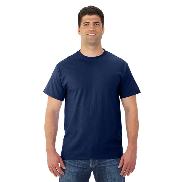 Jerzees Mens DRI-POWER Active Short Sleeve Crew T-Shirt, S, J Navy