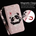 thumbnail image 5 of Case for Motorola Moto X30 Pro 5G Cover Magnetic 3D Pattern Wallet Flip Case With Strap - Cute panda, 5 of 5
