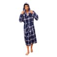 thumbnail image 1 of VULCANODON Mens Robe with Hood, Fleece Bathrobe Plush Robes for Men, 1 of 4
