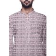 thumbnail image 3 of Atasi Kurta Décontractée Imprimée à Col Chinois Chemise Ethnique Kurta Courte pour Homme Tunique, 3 of 5