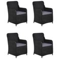 thumbnail image 4 of vidaXL 5 Piece Garden Dining Set Black, 4 of 5