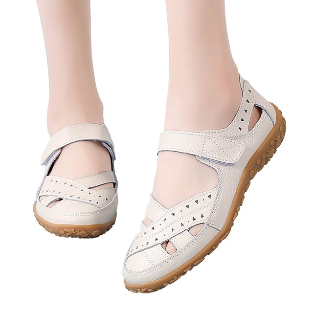 LSLJS Sandales pour Femmes à Trous Ajourés, Chaussures Décontractées Respirantes pour Femmes, Chaussures Plates