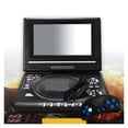 thumbnail image 4 of Mini DVD Player 7.8 Inch Desktop Digital Smart TV CD EVD Disc Players Remote Control Portable Travel 270° Rotatable Screen ,Swivel Screen, 4 of 5