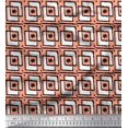 thumbnail image 1 of Soimoi Rayon Fabric Square & Floral Block Printed Fabric 1 Yard 42 Inch Wide, 1 of 2