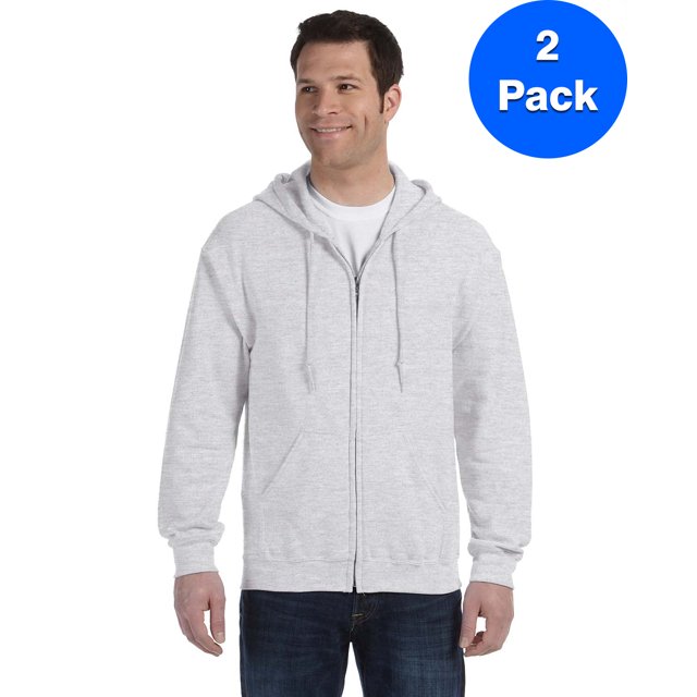 Gildan Sweat à Capuche Zippé Intégral pour Hommes - G186 (Lot de 2)