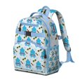 thumbnail image 2 of Cute Nautical Dolphin Students Backpack With Underwater Marine Life Ocean Tropical Sea Abstract Funny Colorful Design, 2 of 5