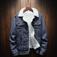 thumbnail image 1 of Veste en Denim Décontractée pour Homme et Manteau Veste à Col Montant en Velours à Simple Boutonnage, 1 of 4