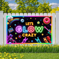 thumbnail image 5 of Neon Lights Glow Party Banner Retro Design Disco Theme for Birthday Party Indoor Decoration Dance Event, 5 of 5
