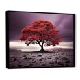 thumbnail image 2 of Designart Tree black framed wall art, Purple Tree Purple Autumn I , Trees Large framed wall art decor, Purple Traditional black framed wall art, 32x24 inches black frame, 2 of 5