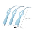 thumbnail image 3 of PRETXORVE Silicone Mobile Phone Data Cable Protective Cover Opposition Bend and Break Charging Cable Head Cover Piece Set Suitable for and Apples, 3 of 6