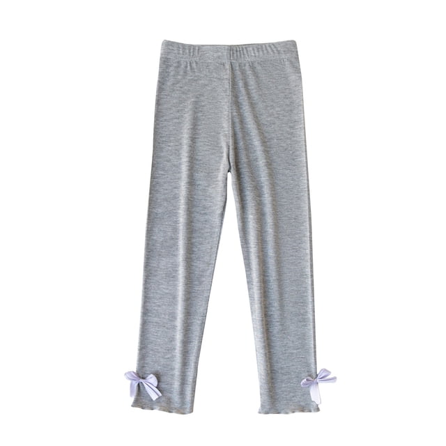 MeetoTime Leggings Légers pour Tout-Petits Enfants Filles Extensibles Confortables en Coton Taille Haute Leggings