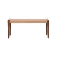 thumbnail image 2 of Pemberly Row Banc Moderne en Bois/cordes Naturelles de 18 Pouces en Brun Chaud, 2 of 8