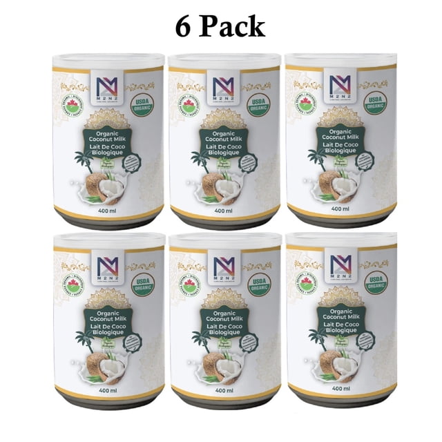 Lait de Coco Biologique, Lot de 6 Canettes - M2N2