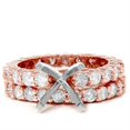 thumbnail image 1 of 3ct Eternity Engagement Bridal Ring Set 14K Rose Gold, 1 of 1