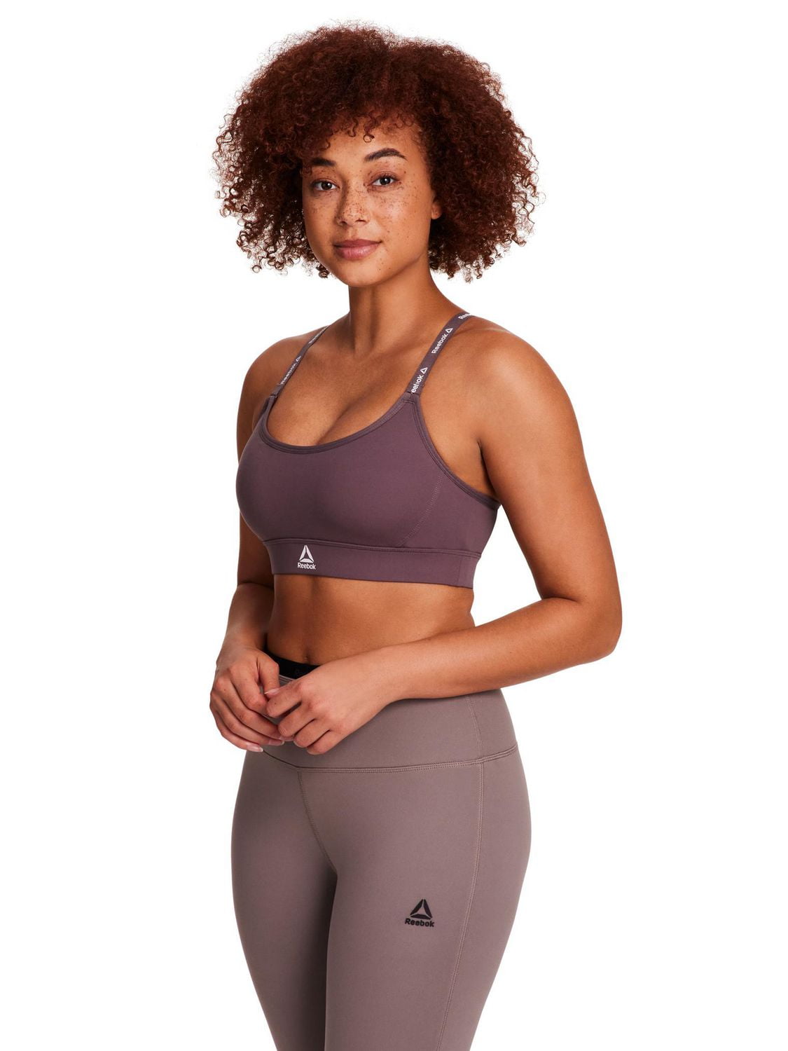 Reebok Soutien-gorge de sport à faible impact Favorite Racerback pour femme avec bonnets amovibles