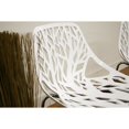 thumbnail image 3 of Chaise de Salle à Manger d'Accent en Blanc (Ensemble de 2), 3 of 4