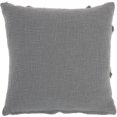 thumbnail image 2 of homeroots home decor 386307 Boho Chic Gray Textured Lines Throw Pillow, 2 of 3