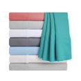 thumbnail image 4 of Jeu de Feuilles Solides en Coton Riche de 600 Fils Fendues en Très Grand-Teal, 4 of 5