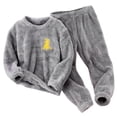 thumbnail image 2 of RXIRUCGD Automne et Hiver Nouveau Ensemble Rembourré Col Rond Pull Parent-Enfant Pyjama (Gris Foncé, Taille : 4 Ans), 2 of 3