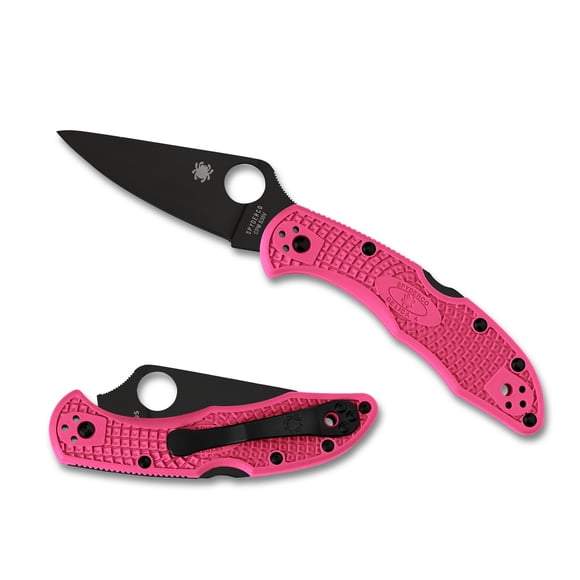 Spyderco Knives Delica 4 Lightweight Lockback Pink Black FRN S30V C11FPPNS30VBK