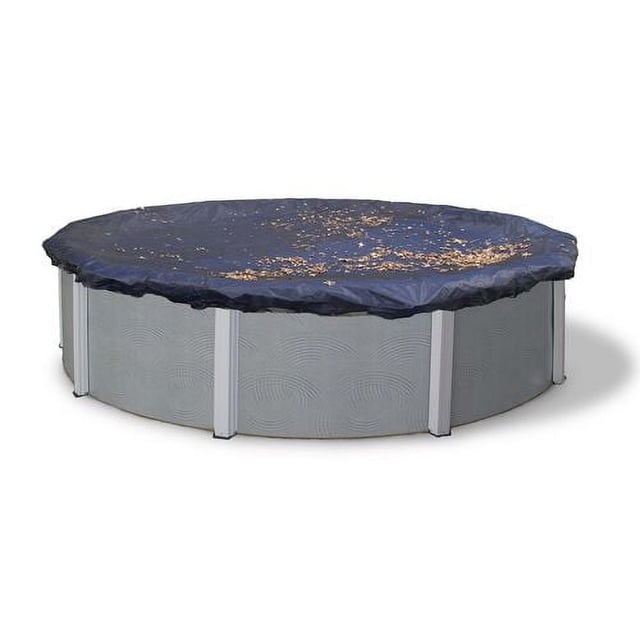 Blue Wave Round Leaf Net Above-Ground Pool Cover