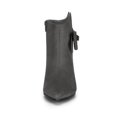 thumbnail image 2 of Unique Bargains Women's Flower Point Toe Size Zipper Stiletto Heel Ankle Boots, 2 of 8