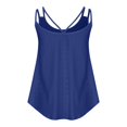 thumbnail image 4 of Timegard Camisoles pour Femmes Col Rond Oeillets Sans Manches Chic Décontracté Ample Chemise Haut Camis Tenue de Plage, 4 of 6