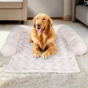 LIVINGbasics Pet Couch Grand Lit de chien, avec 3-Sided Bolster peluche tapis de chien Pet meubles housse Canapé Protecteur