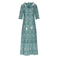 thumbnail image 4 of FcBaudy Robes d'Été pour Femmes, Robes pour Femmes, Jupe pour Femmes Robe Décontractée à la Mode pour Femmes Printemps/été à Col en V à Manches Courtes Imprimée Jupe pour Dames, 4 of 6
