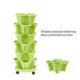 thumbnail image 2 of MesaSe Vertical Planter Stand Stacking Planter Strawberry Planting Pot Vertical Garden Planter Garden Tower Large Four Petal Flower Pot Single Planting Flower Pot Container, 2 of 7