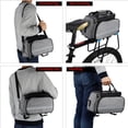 thumbnail image 2 of Bike Bags for Bicycles Rear Rack Bicycle Rear Rack Bag with Ultra-Stable Hooks & Large Pockets, Bike Trunk Bag,Anti-Tear Bike Storage Bag for Cycling Touring/Commuting/Shopping, 2 of 7