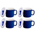 thumbnail image 1 of CorningWare 20 Ounce Blueberry Meal Mug With Vented Lid â€“ 4 Pack, 1 of 3