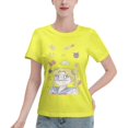 thumbnail image 1 of Women's Basic Short Sleeve T-Shirt Sailor Moon Moon Hare, 1 of 6