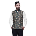 thumbnail image 1 of Atasi Skull Printed Wedding Jackets For Men Nehru Jacket Waist Coat For Wedding & Festive Season-Large, 1 of 4