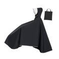 thumbnail image 2 of S SERENABLE Poncho de Pluie pour Vélo à Capuche Couvrant Tout le Corps Manteau de Pluie Compact Noir, 2 of 9
