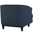 thumbnail image 5 of Hawthorne Collections Fauteuil à Accoudoirs en Tissu Azur (Lot de 2), 5 of 5