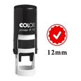 thumbnail image 1 of Marque Droite Autocollante Mini Tampon en Caoutchouc Colop Rond Décoratif Tampons pour Enseignants 12 mm, 1 of 3