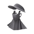 thumbnail image 4 of jinwen Sun Hat Face Cover Cap Earloop Women for Sightseeing Outdoor Activities Work Deep Gray, 4 of 9